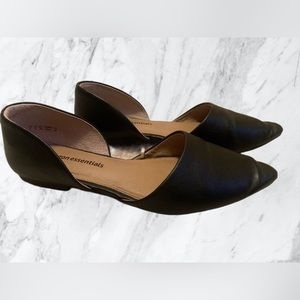 Pointed Black Work Flats by Amazon Essentials